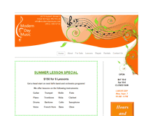 Tablet Screenshot of moderndaymusic.net